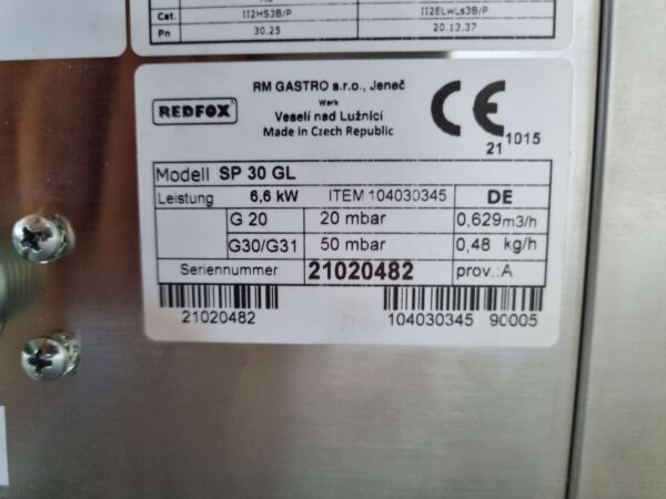 RVS RedFox Opzet 2 pits Fornuis Gasfornuis Kookplaat 33 cm GAS Horeca - Afbeelding 6