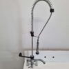 Monolith Voorspoeldouche Spoelkraan Elleboogbediening Handsfree Dubbel gat Horeca