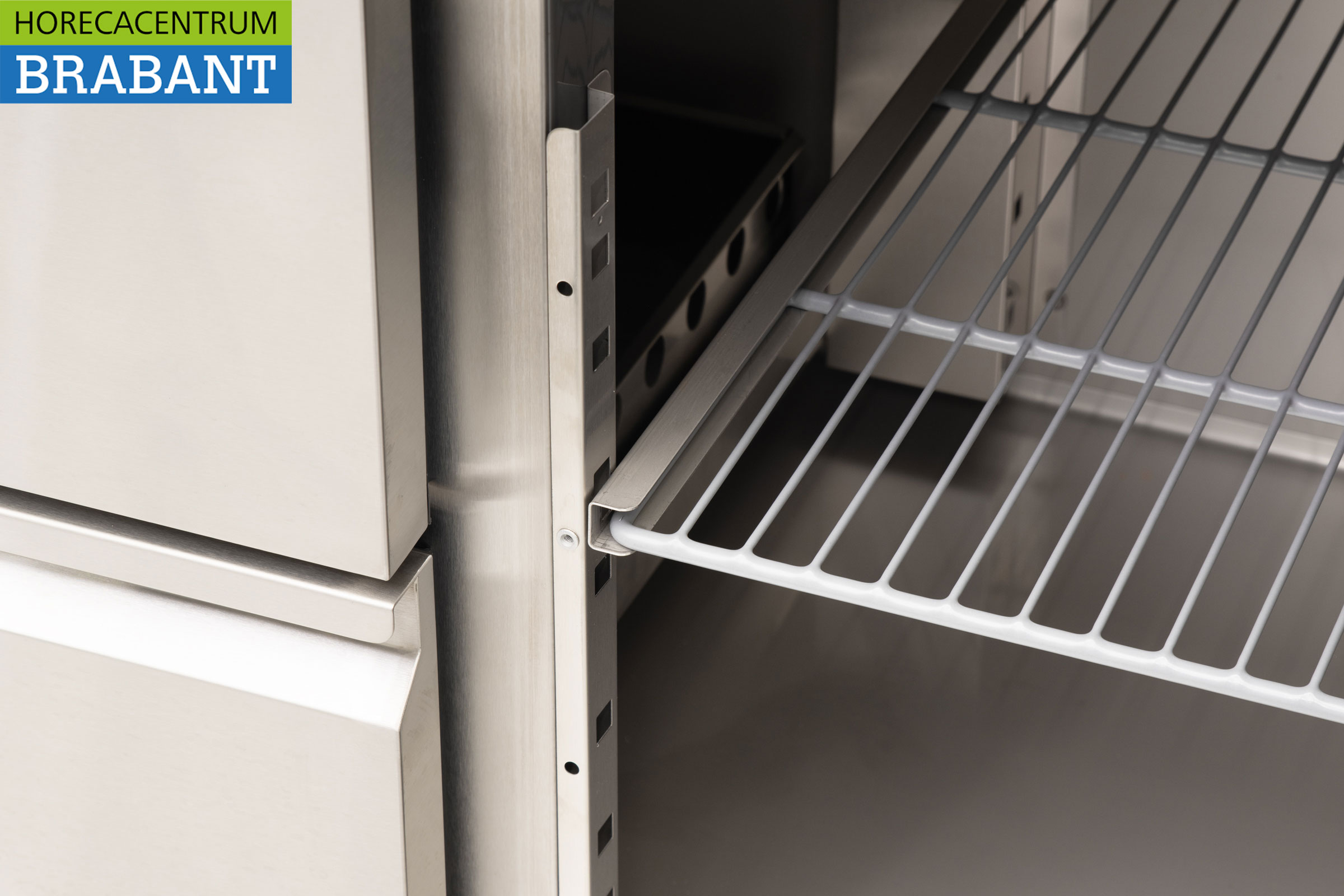 HCB RVS Koelwerkbank 6 laden en 1 deur 223 cm 230V Horeca - Afbeelding 6