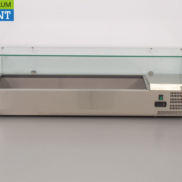 RVS HCB Opzetvitrine Opzet koelvitrine saladière 6 x 1/3 140 cm Horeca
