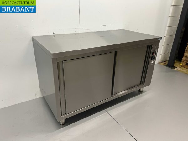 RVS Warmhoudkast Bordenwarmhoudkast 2 schuifdeuren Premium-line 140 cm Horeca - Afbeelding 2