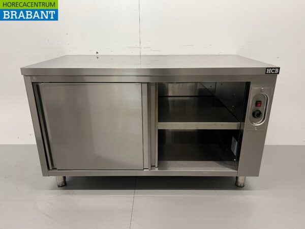 RVS Warmhoudkast Bordenwarmhoudkast 2 schuifdeuren Premium-line 140 cm Horeca - Afbeelding 4