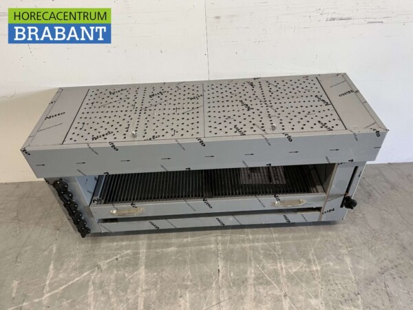 RVS Pitagrill Pita oven Salamander grill 6 branders Premium-line 16,2 kW 129 cm GAS Horeca - Afbeelding 4