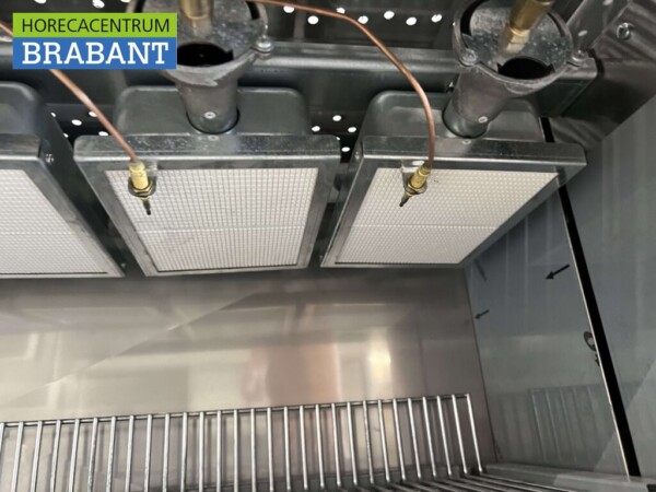 RVS Pitagrill Pita oven Salamander grill 6 branders Premium-line 16,2 kW 129 cm GAS Horeca - Afbeelding 5