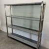 RVS Opbergrek Rek Stelling Premium-line 180 x 40 x 180 cm Horeca - Afbeelding 2