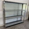 RVS Opbergrek Rek Stelling Premium-line 180 x 40 x 180 cm Horeca - Afbeelding 3