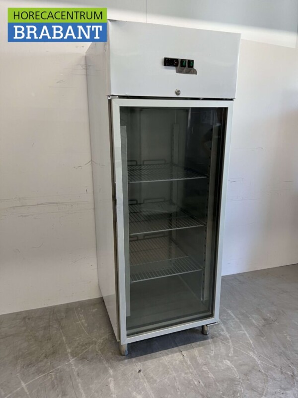 RVS Glasdeur Glazen deur koeling koelkast 2/1 GN 650 liter 230V Horeca - Afbeelding 2