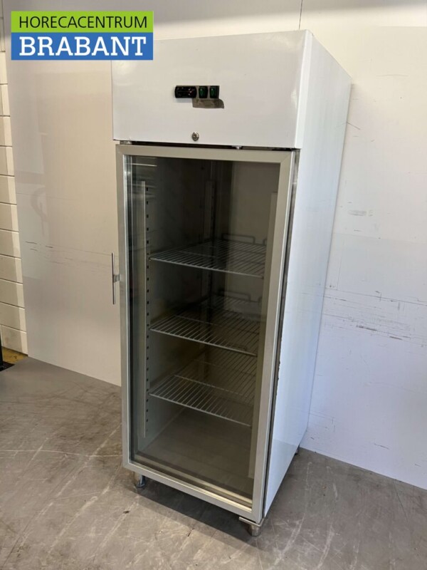 RVS Glasdeur Glazen deur koeling koelkast 2/1 GN 650 liter 230V Horeca - Afbeelding 3
