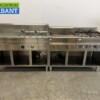RVS Baklijn Pastakoker, keramisch fornuis en gasfornuis 240 cm Horeca