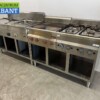 RVS Baklijn Pastakoker, keramisch fornuis en gasfornuis 240 cm Horeca - Afbeelding 2
