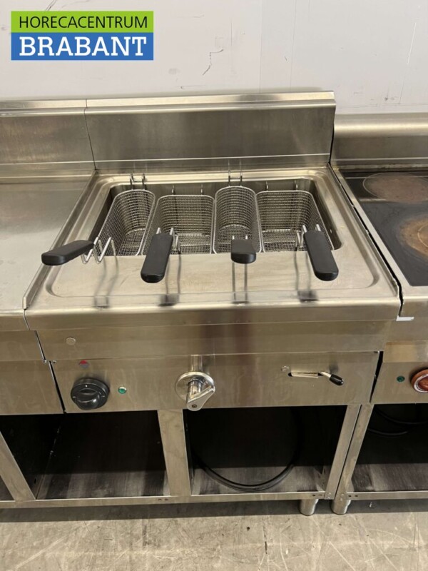 RVS Baklijn Pastakoker, keramisch fornuis en gasfornuis 240 cm Horeca - Afbeelding 6