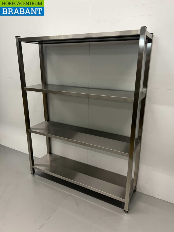 RVS Opbergrek Rek Stelling Premium-line 140 x 40 x 180 cm Horeca - Afbeelding 3