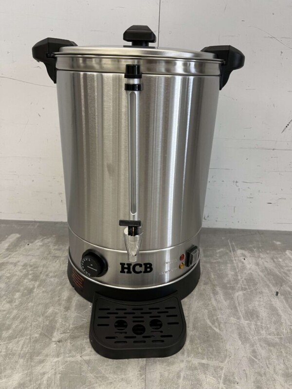 HCB RVS Dubbelwandige Waterkoker Boiler met lekbak 14,3 liter 230V Horeca