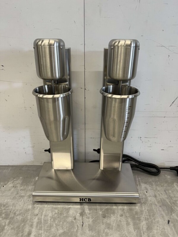 RVS Dubbele Milkshaker Milk shaker Milkshakemixer 2 x 750 ml 230V Horeca