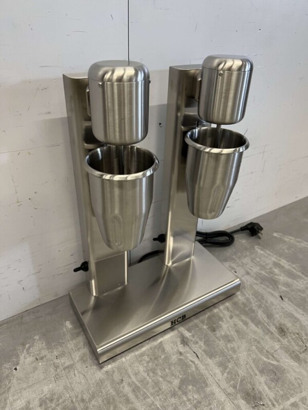 RVS Dubbele Milkshaker Milk shaker Milkshakemixer 2 x 750 ml 230V Horeca - Afbeelding 3