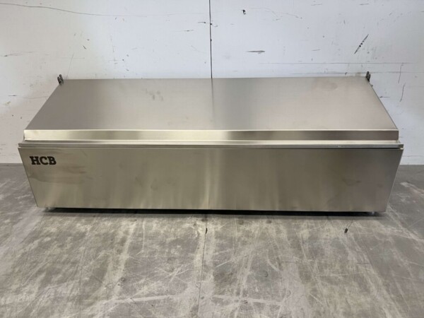 RVS GN bakhouder met deksel 4 x 1/6 gastronorm GN 72 cm Horeca