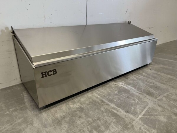 RVS GN bakhouder met deksel 4 x 1/6 gastronorm GN 72 cm Horeca - Afbeelding 2