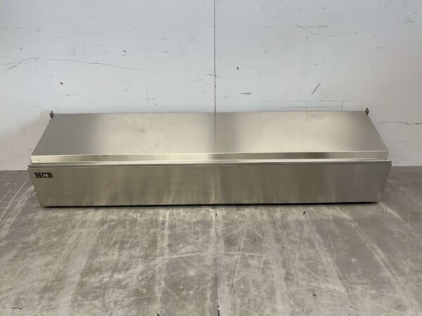 RVS GN bakhouder met deksel 6 x 1/6 gastronorm GN 106 cm Horeca