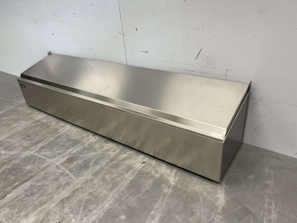 RVS GN bakhouder met deksel 6 x 1/6 gastronorm GN 106 cm Horeca - Afbeelding 3