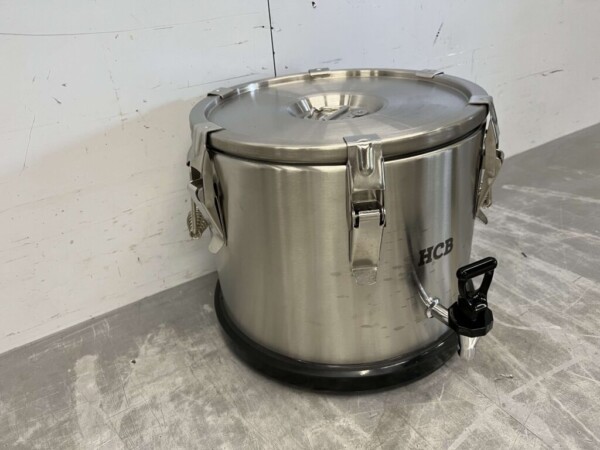 RVS Geisoleerde draagbare container met aftapkraan 15 liter Horeca - Afbeelding 3
