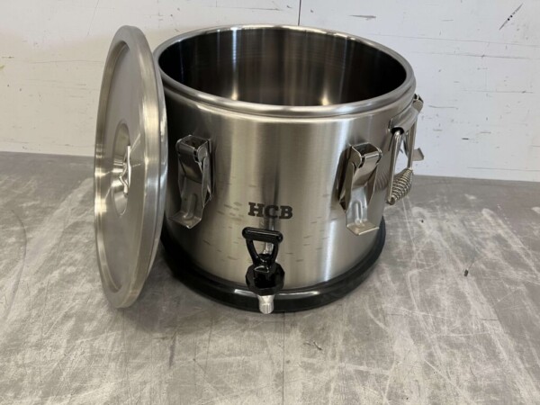 RVS Geisoleerde draagbare container met aftapkraan 15 liter Horeca - Afbeelding 5