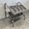 RVS Dubbele bestekbak standaard bestekbakhouder met 2 bestekbakken 54 cm Horeca - Afbeelding 3