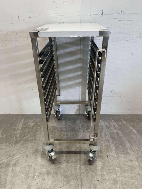 RVS Regaalwagen 6 x 1/1 GN gastronorm 95 cm Horeca