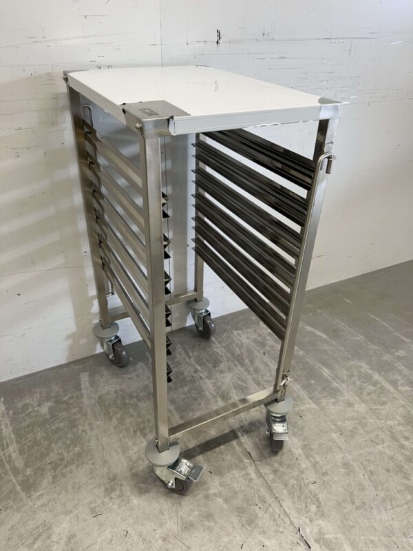 RVS Regaalwagen 6 x 1/1 GN gastronorm 95 cm Horeca - Afbeelding 3