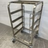 RVS Regaalwagen voor 4 waskratten waskorven 50 x 50 cm Horeca - Afbeelding 2