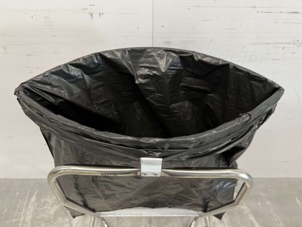 RVS Afvalzakhouder Vuilniszakhouder met voetbediening 80 liter Horeca - Afbeelding 6