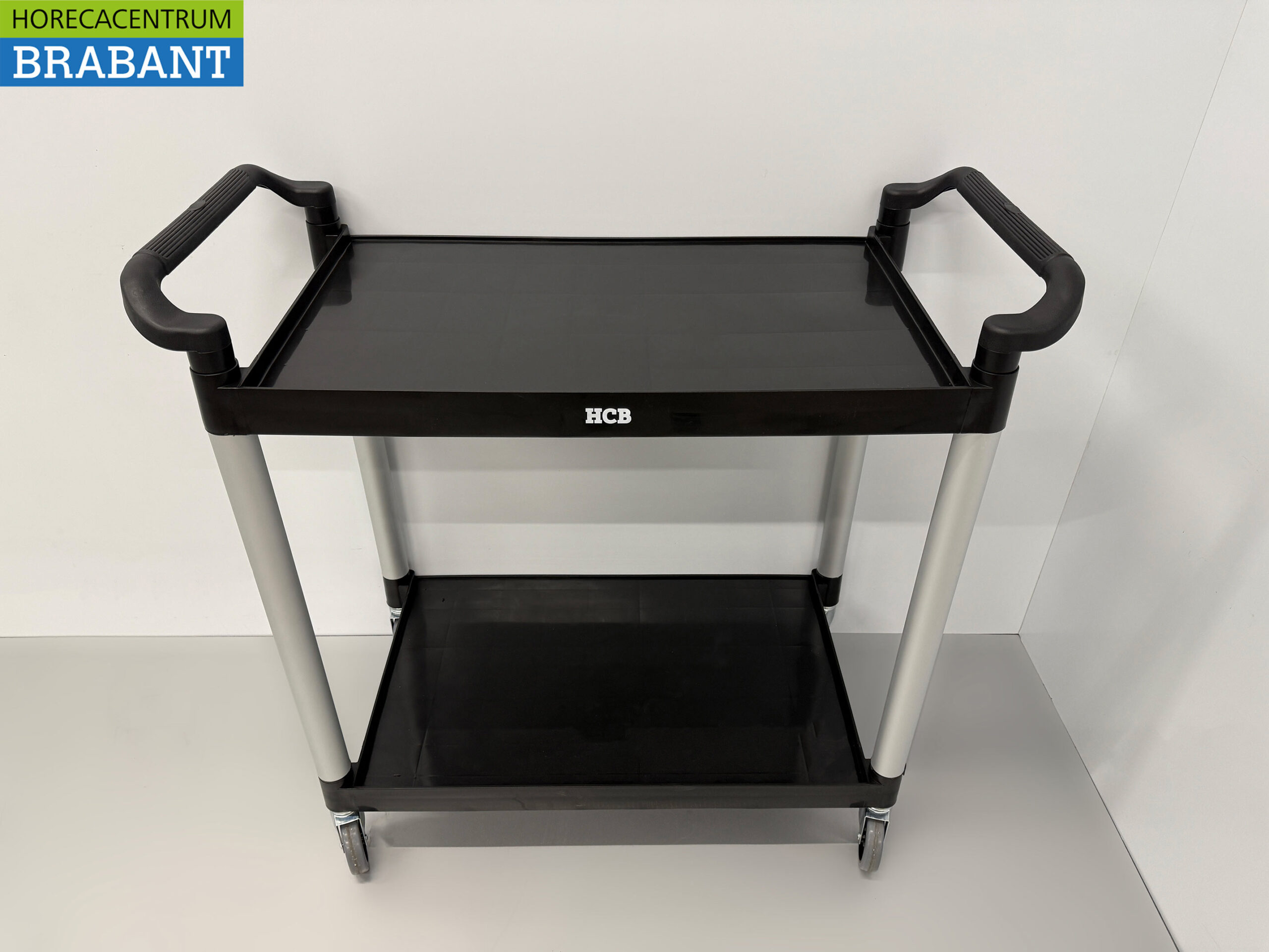 HCB Kunststof serveerwagen serveertrolley 2 lagen 102 cm Horeca