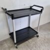 Kunststof serveerwagen serveertrolley 2 lagen 102 cm Horeca - Afbeelding 3