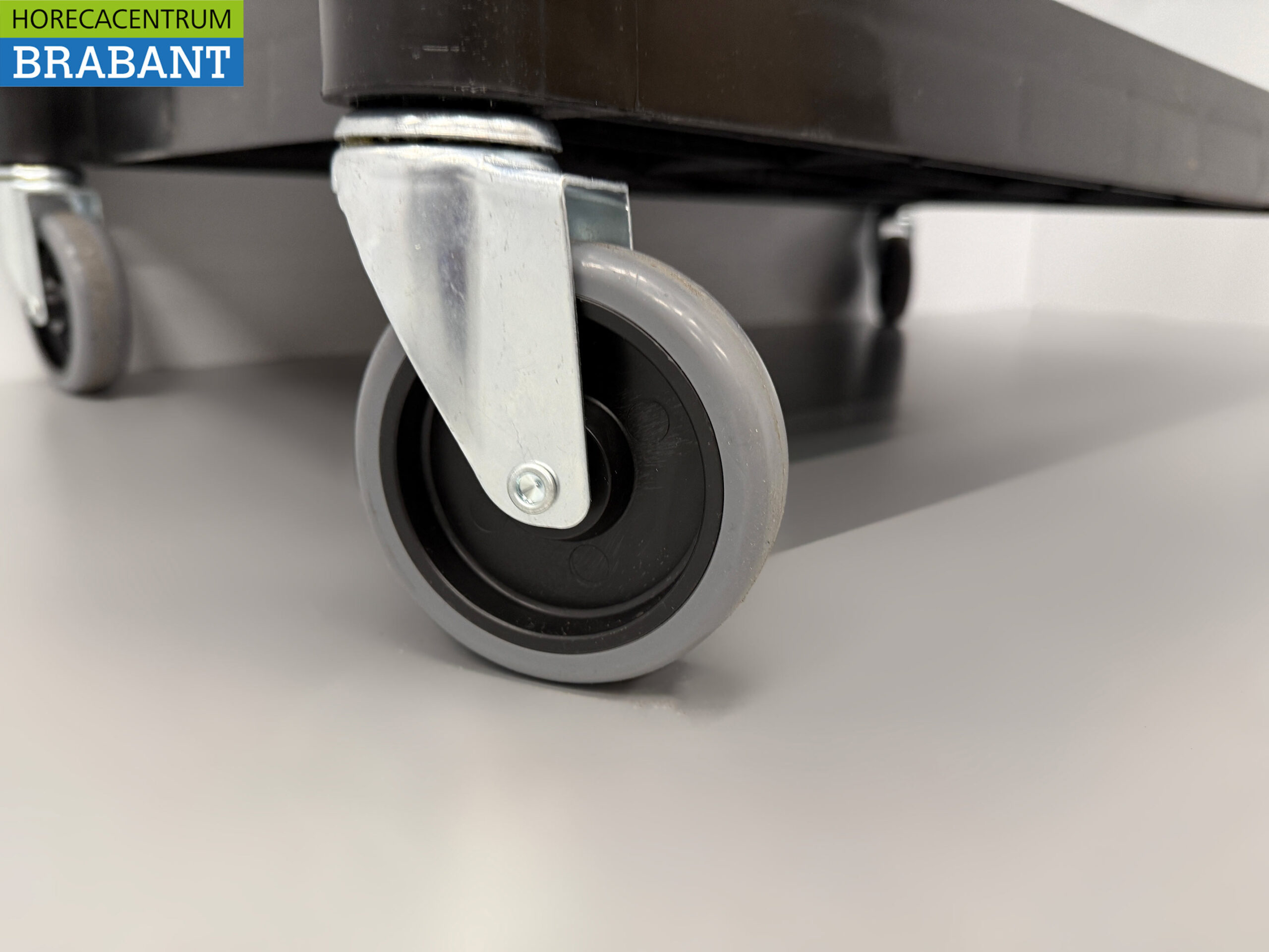 HCB Kunststof serveerwagen serveertrolley 2 lagen 102 cm Horeca - Afbeelding 4