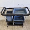 Kunststof afruimwagen afruimtrolley 3 lagen met 5 bakken 104 cm Horeca - Afbeelding 5