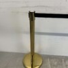 Afzetpaal Afzetband goudkleurig met trekband 200 cm Horeca - Afbeelding 3