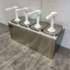HCB RVS Dubbele Sauzenbar Sauspomp Sausdispenser 4 x 2 liter Horeca - Afbeelding 3