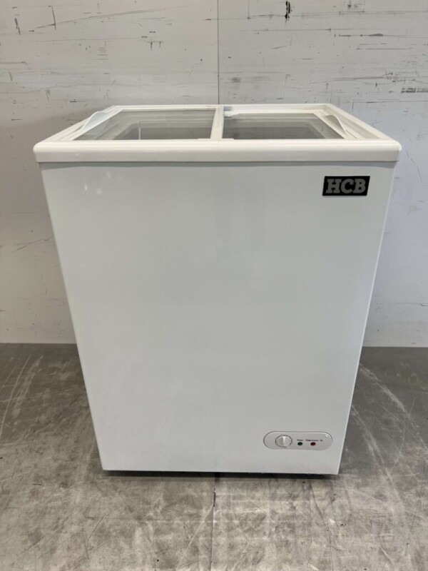 Vrieskist Vriezer Winkelvriezer met glazen schuifdeksels 97 liter 230V Horeca