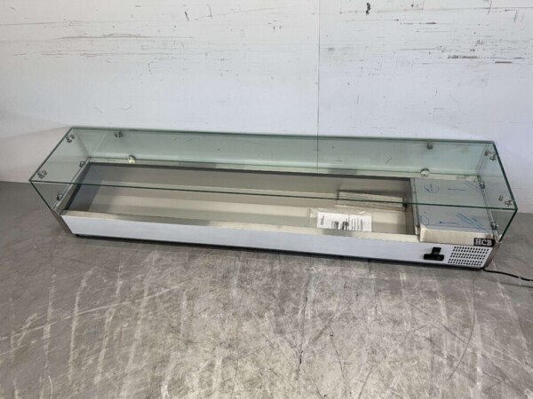 RVS Opzetvitrine Opzet koelvitrine saladière 9 x 1/3 GN 200 cm Horeca - Afbeelding 5