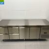 RVS HCB Koelwerkbank 2 deuren en 4 laden 223 cm 230V Horeca
