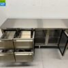 RVS HCB Koelwerkbank 2 deuren en 4 laden 223 cm 230V Horeca - Afbeelding 4