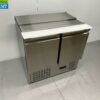 RVS HCB Saladette Koelwerkbank 2 deuren 1/1 GN 90 cm 230V Horeca - Afbeelding 3