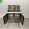 RVS HCB Saladette Koelwerkbank 2 deuren 1/1 GN 90 cm 230V Horeca - Afbeelding 4