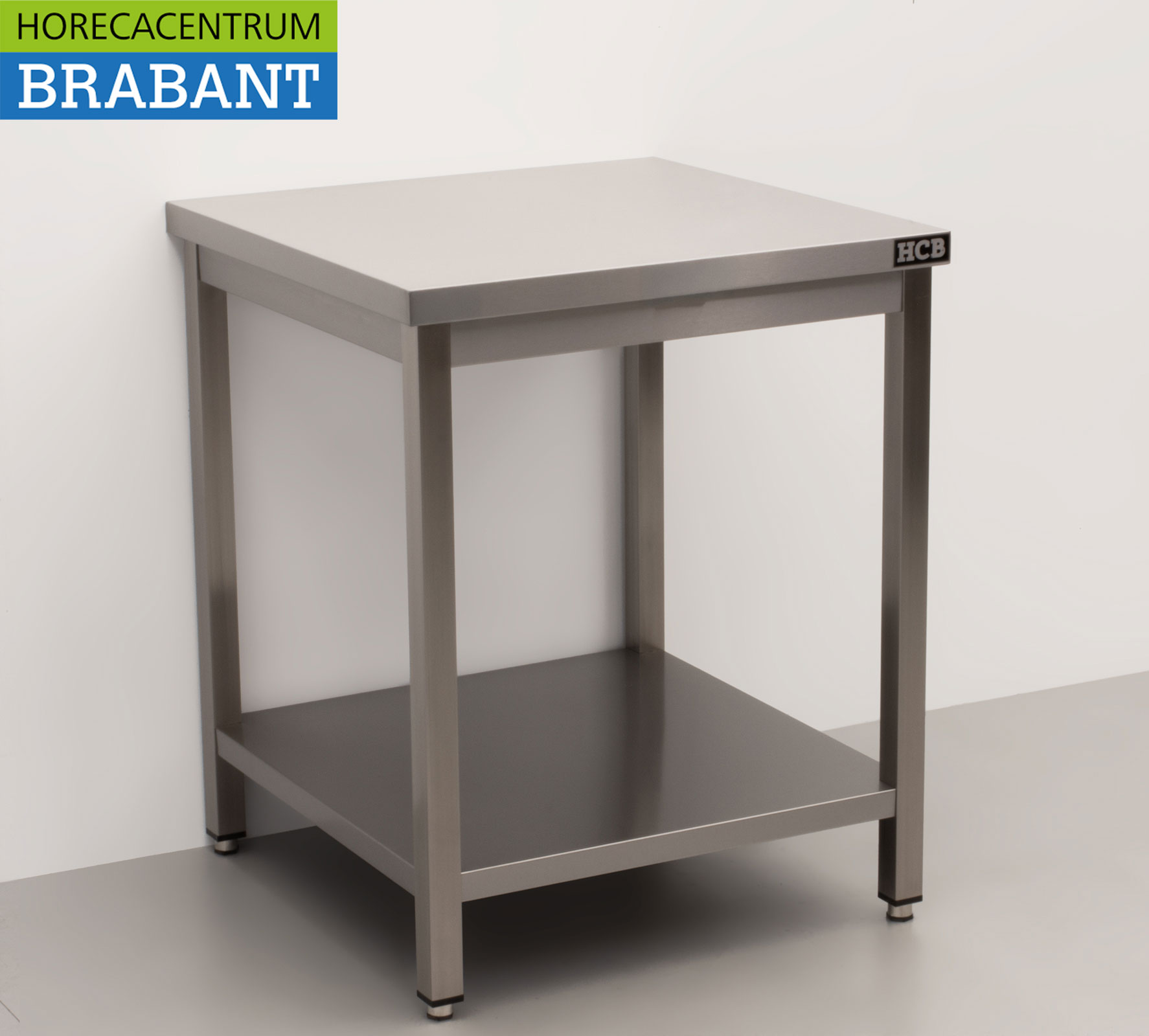HCB RVS Werktafel Tafel Premium-line 70 x 70 x 85 cm Horeca - Afbeelding 3