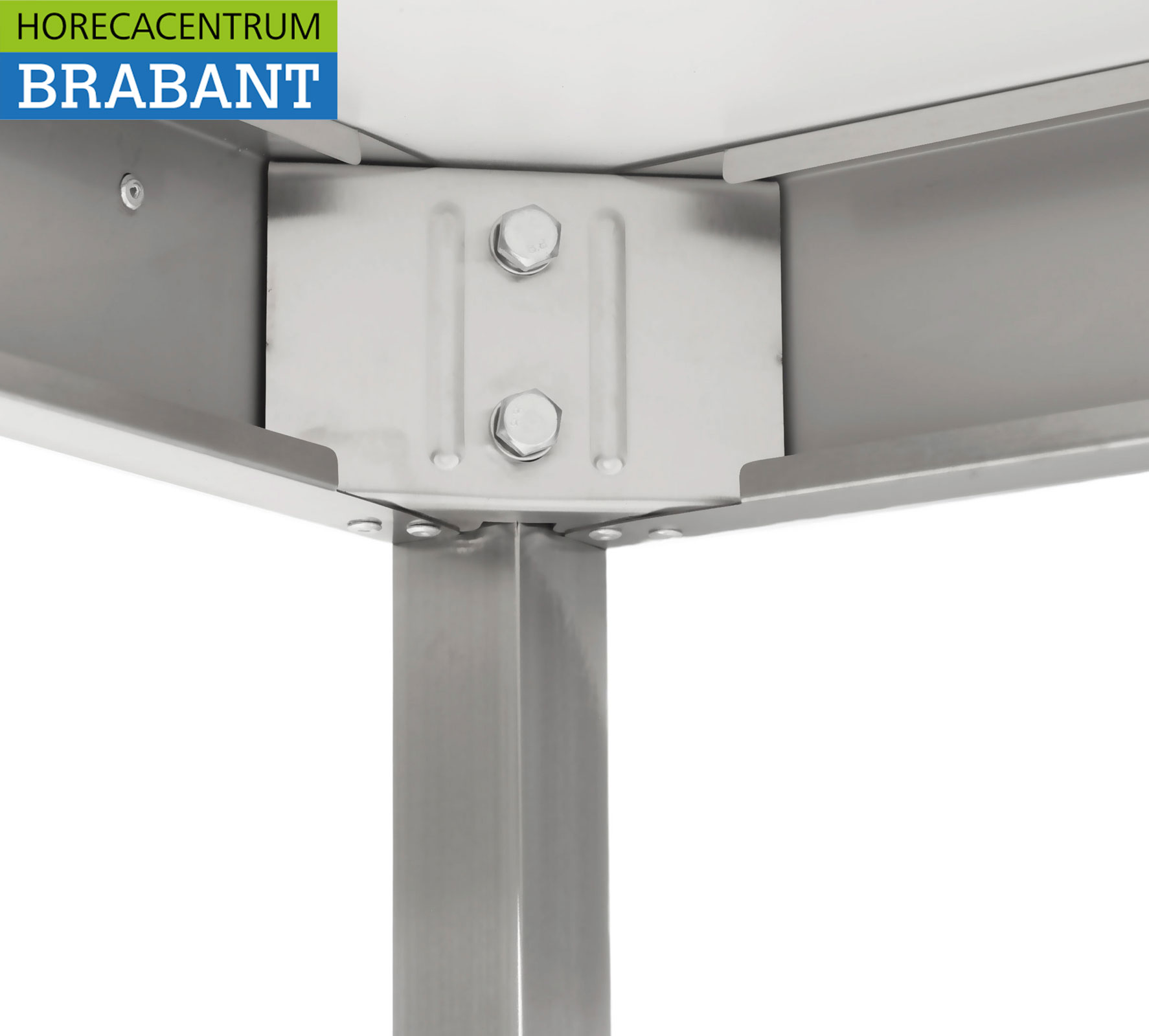 HCB RVS Werktafel Tafel Premium-line 70 x 70 x 85 cm Horeca - Afbeelding 4