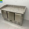 RVS HCB Pizzawerkbank Pizzatafel Saladette 140 cm 230V Horeca - Afbeelding 2