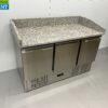 RVS HCB Pizzawerkbank Pizzatafel Saladette 140 cm 230V Horeca - Afbeelding 3