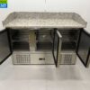 RVS HCB Pizzawerkbank Pizzatafel Saladette 140 cm 230V Horeca - Afbeelding 4