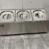 RVS GN bakhouder 3 x 1/6 gastronorm GN 50 cm Horeca