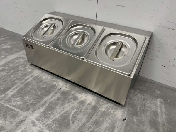 RVS GN bakhouder 3 x 1/6 gastronorm GN 50 cm Horeca - Afbeelding 3