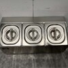 RVS GN bakhouder 3 x 1/6 gastronorm GN 50 cm Horeca - Afbeelding 4
